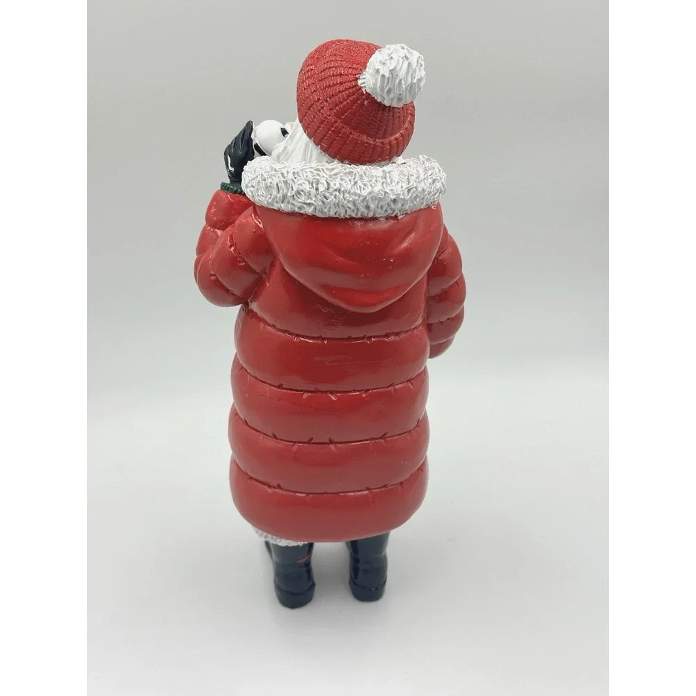 Christmas Santa Figurine 14 inch Red Puffer Coat Holiday Home Decor New